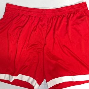 Nike: Men’s White/Red Athletic Basketball Shorts (3X/3XL)